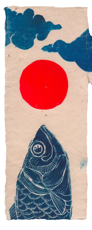 Fish Sun and clouds